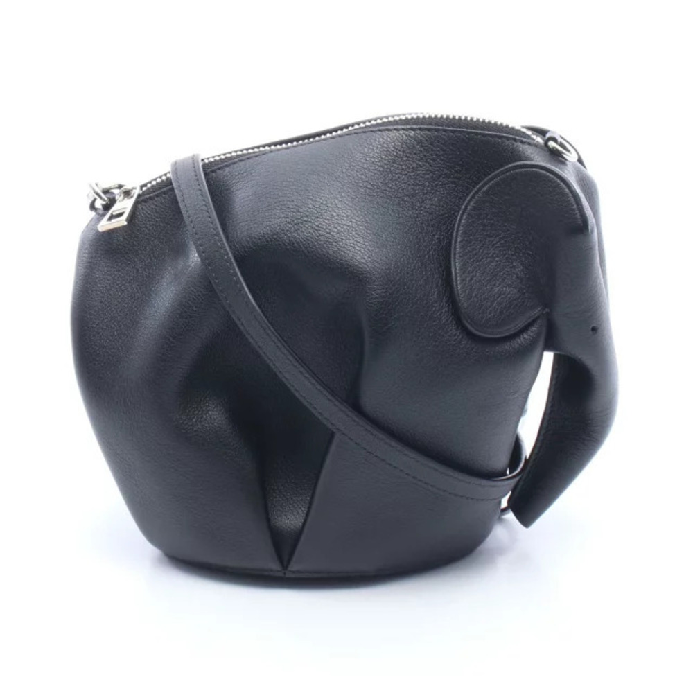 Loewe Elephant Bag Shoulder Leather Black